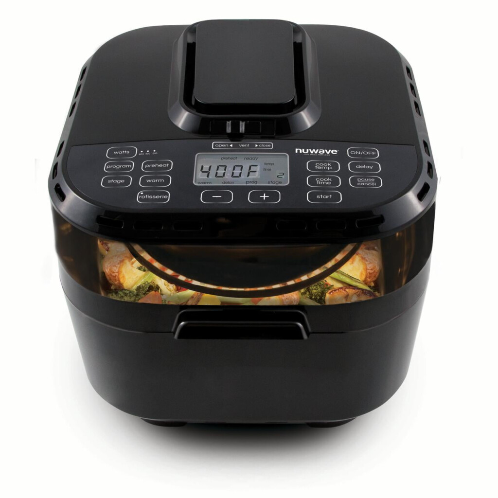 Air Fryers NuWave Brio Black 10 Quart Digital Air Fryer 37101 Kitchen