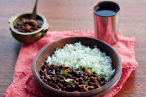 Kala Chana Curried Black Chickpeas Veggiecurean