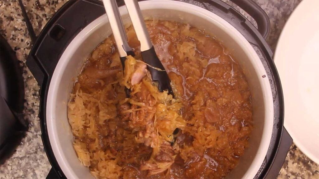 Pressure Cooker Pork Sauerkraut Ninja Foodi Or Instant Pot Recipe 