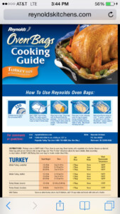 Reynolds Oven Bag Turkey Cooking Turkey Turkey Recipes Thanksgiving